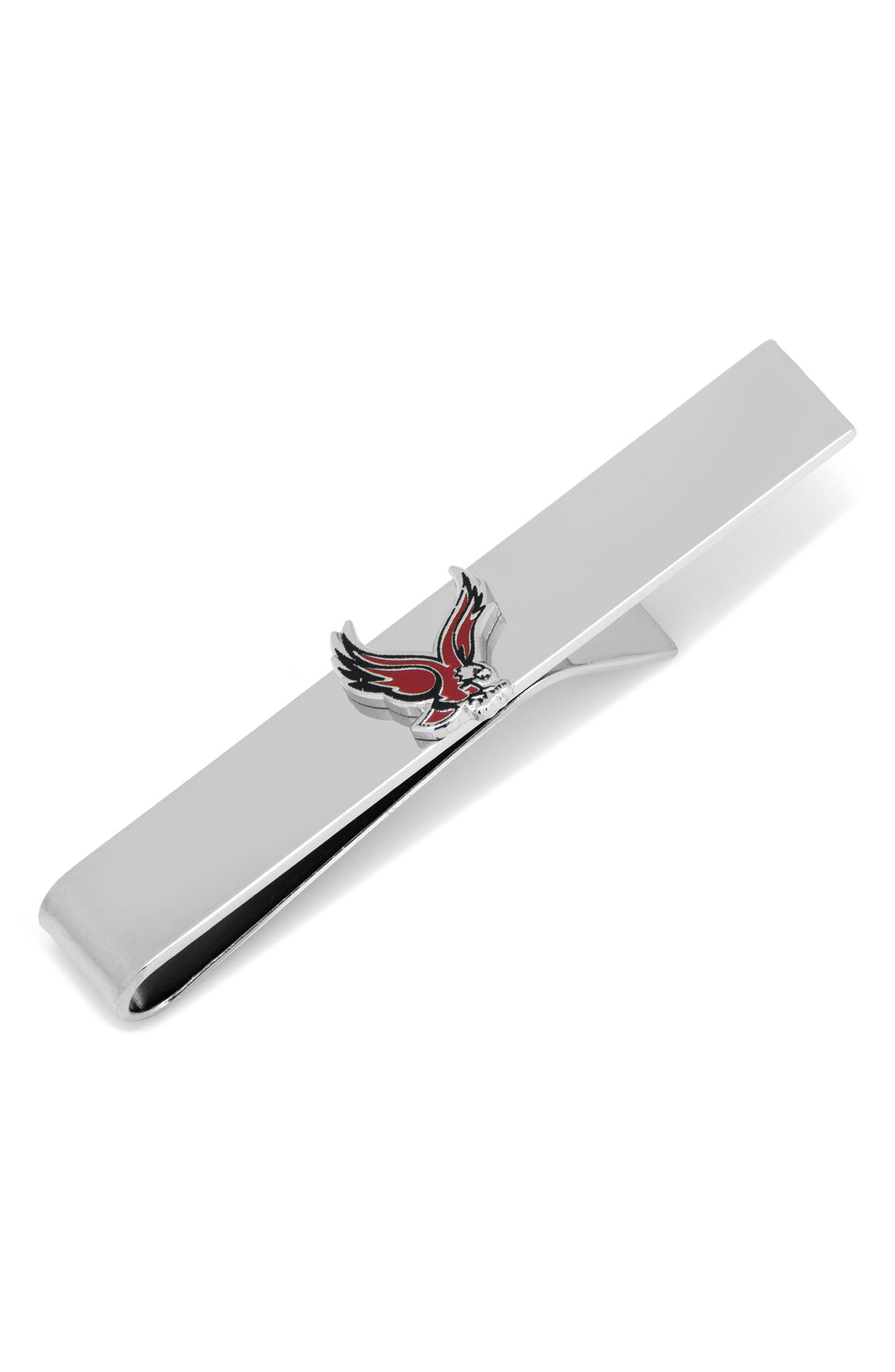 Texas State University-Brushed Metal Tie Clip-Silver 